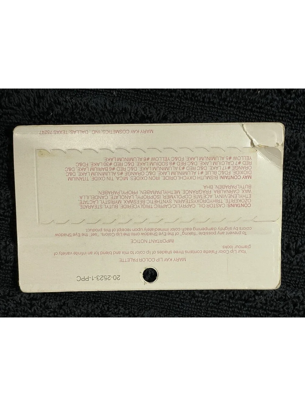 Vintage Mary Kay Lip Color Palette 0470